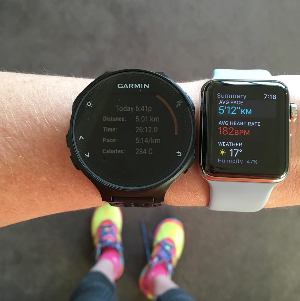 apple watch for running vs garmin